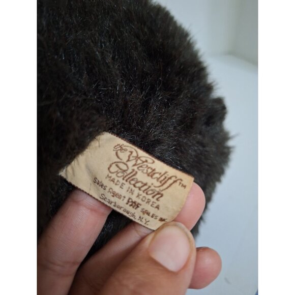 The Westcliff Collection 18” Vintage Dark Brown Plush Bear Stuffed Animal Toy - Picture 7 of 8